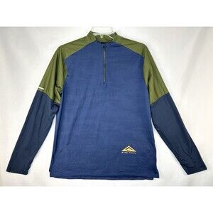 Nike Dri-fit Element Trail Wind 1/4 Zip Running Shirt Top Men’s Size L